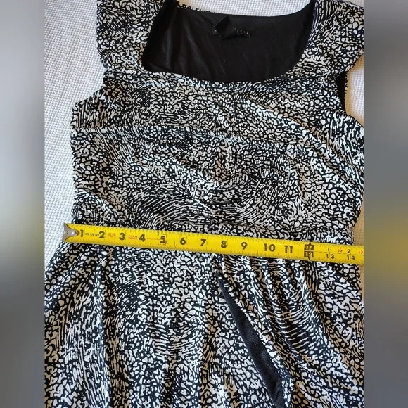 Apostrophe Black and White Women's Dress Size M - Picture 7 of 11